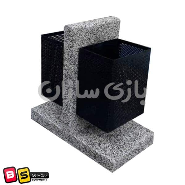 سطل زباله بتنی دوقلو مدل 305