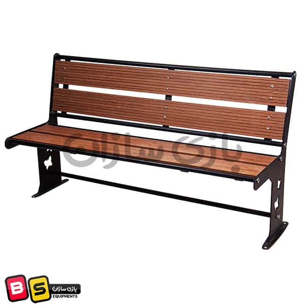 نیمکت چوب پلاست و فلزی پارکی مدل 001