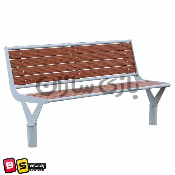 نیمکت پارکی چوب پلاست کد 002